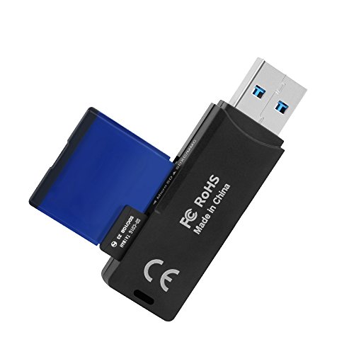 Micro USB OTG Kartenleser, Rocketek Mini USB3.0 Speicherkartenleser Kartenleseradapter mit 2 Slots für PC, Android SmartPhone & Tablet Devices | USB3.0 / OTG Adapter - 4