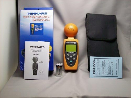 Tenmars New TM-195 TM195 tm-195 tm195 3-Axis RF Field Strength Meter, Cell Phone Radiation 3 Axis Detector- 1 Year U.S. Warranty by Tenmars