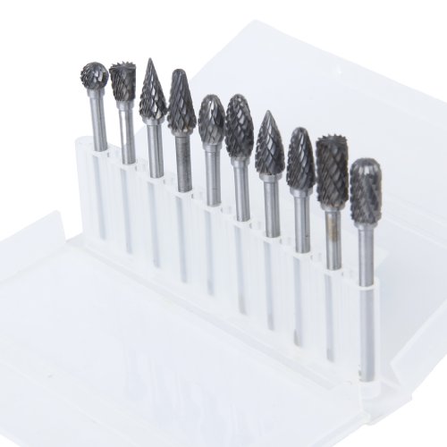 10pcs SCHAFTFRaeSER Tungsten Stahl YG8 Fraeser 6mm Kopfdurchmesser - 2