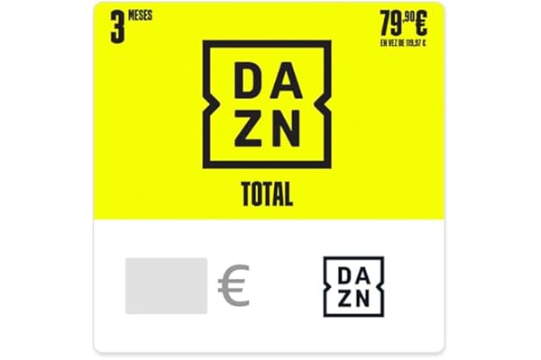 TARJETA PREPAGO DAZN TOTAL 3 Meses 79,90 EUR AHORRA 40 EUR - para España - por correo electrónico