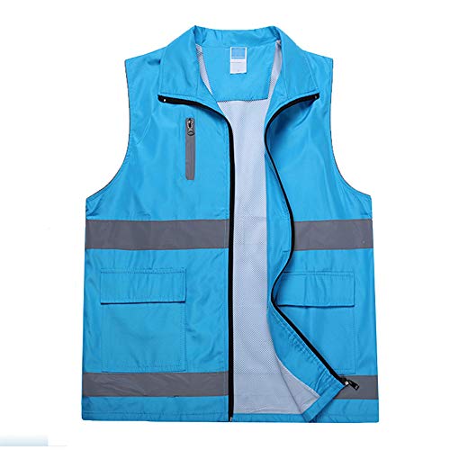 Preisvergleich Produktbild HAIT Reflektierende Weste Sicherheitsweste Verkehrsstörung Nachts Reisen Fluoreszierende Kleiderjacke,S