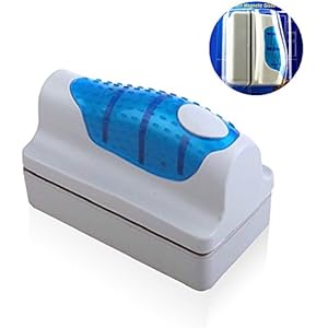 [Gesponsert]Hermao Aquarium Reiniger Algen Schaber Fisch Tank Glas Magnet Pinsel, M