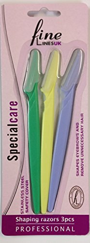 3pcs Eyebrow Razor Trimmer Shaver Hair Remover Beauty Knife Makeup Cosmetic Tools for Women Safety Cover