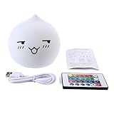 LiZhi LED Nachtlicht,Kinder Silikon LED Nachtlicht mit 7 Farben ,USB aufladbar Touch Sensor LED Nachttischlampe für Babys Zimmer, Schlafzimmer Wohnzimmer,Camping,Picknick Indoor/Outdoor - 6