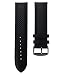 Flux Dotted 22 mm Black Leather Watch Strap For Men RS.212.00