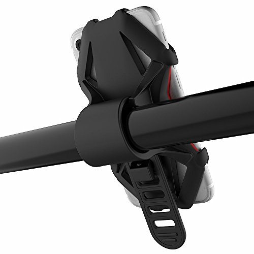 Fahrrad Handyhalter, GVDV universal Silikon Bike Fahrrad Handyhalterung Motorradhalter Fahrradlenker, Drehbar, Handy-Halterung fÃ¼r iPhone/Samsung/Blackberry/HTC/GPS