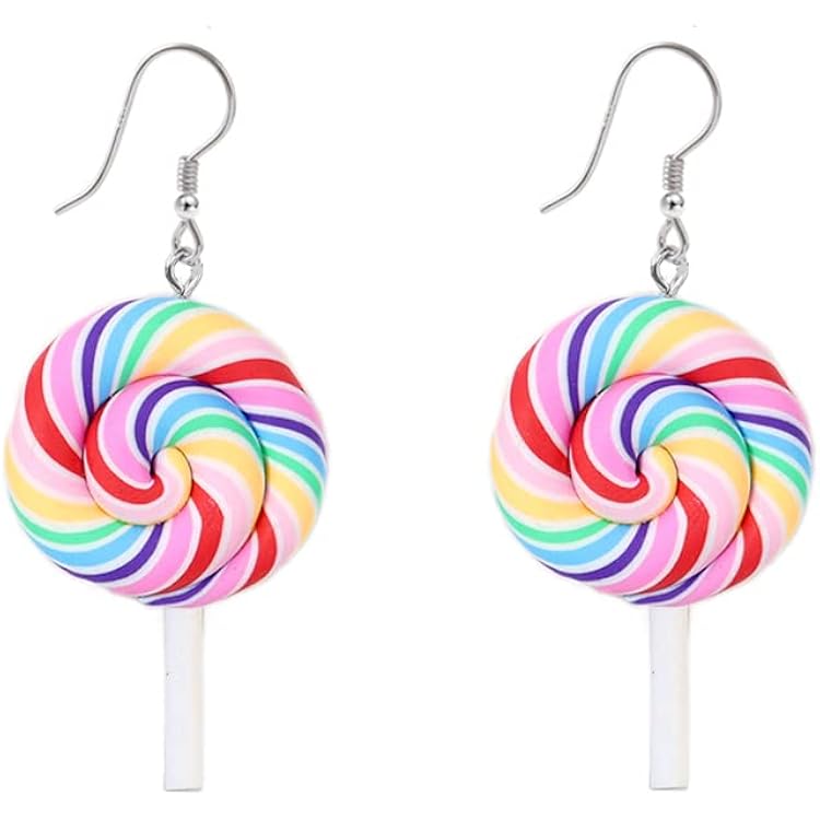 Dinntty Mädchen-Stirnbänder Mit Lollipop-Spitze – 3D-Lollipop-Haarreifen – Bunt, Für Kinder & Teens