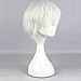 Coaplay Tokyo Ghoul Anime White Wig Jin Muyan + Free Wig Cap + Wig Cap