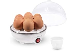 Esperanza Eierkocher für 1 bis 7 Eier mit Einsatz Messbecher Stechhilfe auto. Abschaltung