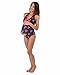 The Essential One - Floral Maternity Tankini - Navy Coral - 10 - EOM128