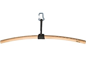‎EAGLEFIT eaglefit - Premium Klimmzugstange aus Holz für Outdoor & Zuhause (100 cm) Klimmzug Stange ergonomisch gebogen für Decke, Balken, Garten, Baum - Verstellbar zum Aufhängen (inkl. Zubehör)