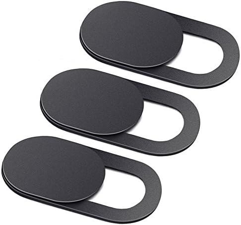Webcam Cover 0.7mm THIN - Camera cover, Stops Webcam Spying, Privacy Cover Protecting Your Digital Life, Strength Sticky Adhesive 3 pack