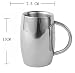 Produktbild LIKECAR 16OZ Doppelschalig Edelstahl-Becher isoliert Becher Kaffeetasse Beer Cup Trinkgefäße Edelstahl Tee Tasse Becher Mug Behälter(410ml)7.5*H13cm