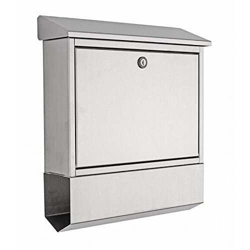 Preisvergleich Produktbild Heibi Briefkasten mit Zeitungsfach, Edelstahl