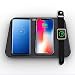 Produktbild HUIJIN1 Drahtloses Ladegerät Vertikal Faltbare 4-in-1-Multifunktions-, schnelle Ladestation mit USB-kompatiblem iPhone 8Plus iPhone X S6/S6 Edge S6 Sdge + Note 5 S7/S7 Edge