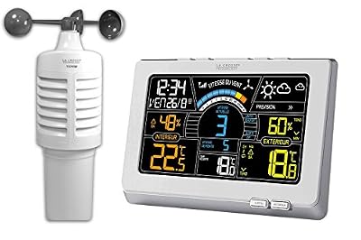 La Crosse Technology WS6860 Station météo colorée dédiée au vent - Blanc
