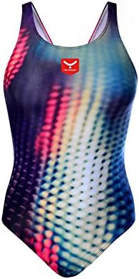TAYMORY Neon sw32d Swimsuit Shoulder Strap Width, Women, Women, Neon SW32D, multicoloured, Large