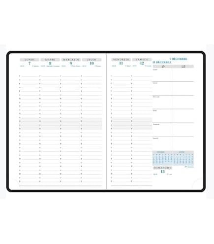 Ricarica Agenda Da Ufficio Exacompta Visuel Orizzonti 2024 - Settimanale, 20.5x21 Cm, Rilegatura Cucita