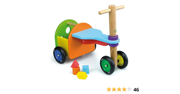 Vilac 1014S - Triciclo Arcobaleno Educativo, in Legno Colorato : Amazon.it:  Giochi e giocattoli
