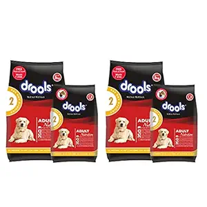 Drools Chicken and Egg Adult Dog Food, 3 kg with Free 1.2 kg, Pack of 2