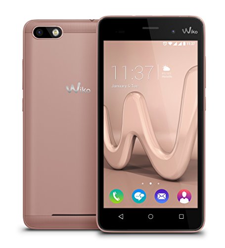 Wiko Lenny 3 Smartphone (12,7 cm (5 Zoll) IPS HD-Display, 16GB interner Speicher, Android 6 Marshmallow) rose gold