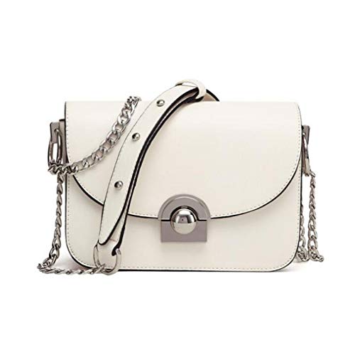 Preisvergleich Produktbild Handbags Damen Umhängetasche Kettenschloss Umhängetasche,Beige-OneSize