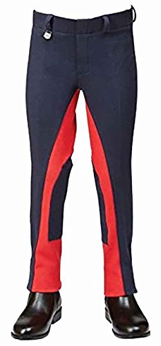 Dublin-Supa-Fit-Kids-Classic-Pull-On-Jodhpurs-NavyRed