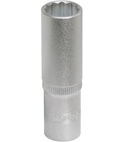 KS Tools 917.1608 Stecknuss 1/4 Zoll – 12-kant, 8 Mm, Matt Satiniert, Für Handbetätigung