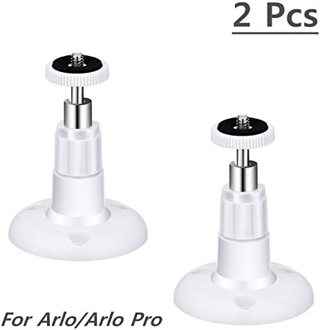 Arlo Pro / HD / GO Mount, Ablerv [2 Pack] Security Arlo Pro Wall Mount Indoor and Outdoor Mount Bracket Adjustable for Arlo Go, Arlo HD and Other Compatible Models
