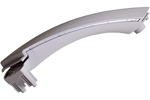 Hacreyatu 1 Set Poignée intérieure de porte, côté gauche/droit, bouton sur le panneau intérieur pour B-MW 3 Series E90 E91 316 318 320 323 325 328 330 335 (droite, gris)