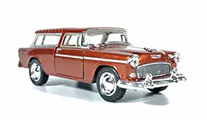 Jack Royal 1955 Chevy Nomad Vintage Car Toy (Pull Back Action) (Maroon)