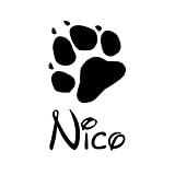 Aufkleber für das Auto oder Wandtattoo Hund Katze Hundepfote