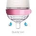Comotomo Natural Feel Baby Bottle (250 ml, Pink, Pack of 2)