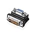 Produktbild Yuchen DVI-I 24 + 5 Pin Stecker auf VGA 15 Pin Buchse 90 Grad Adapter Stecker