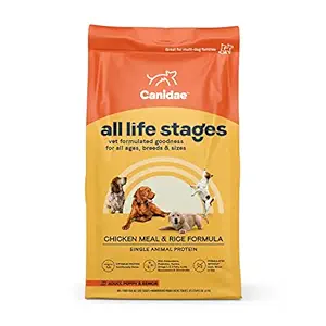 CANIDAE All Life Stages Dog Dry Food Chicken Meal & Rice Formula, 5 lbs