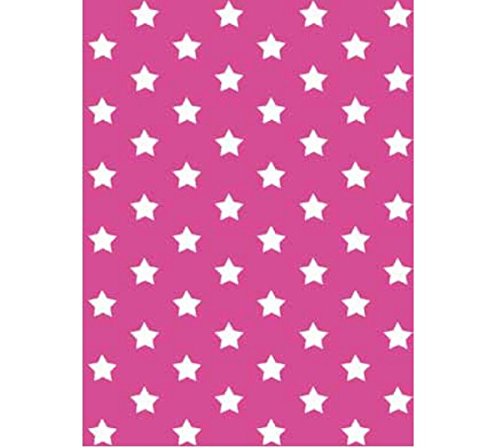 Klebefolie - Möbelfolie Stars - Sterne pink - 45 cm x 200 cm moderne Selbstklebefolie Folie Dekorfolie mit Motiv