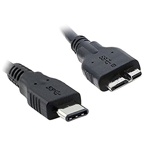 SNOWINSPRING USB 3.1 Type-C to Micro-B Data Sync Cable, Perfect for Syncing Samsung M3 Series (1 Meter - Black)