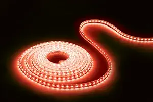PHILIPS FlexiShine 5 Meter Plug n Play LED Rope Light (Red) - Waterproof (IP65 Rated) and Flexible with 0.5W Joy Vision LED Bulb