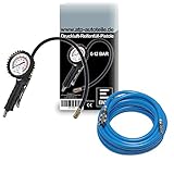 Qualitätsprodukt, NEU ENVA REIFENFÜLLER FÜLLPISTOLE 0-12 BAR + BGS 3250 DRUCKLUFTSCHLAUCH 10 M