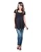 The Essential One - Short Sleeve wrap tie Nursing top - Large (16-18) - Black - EOM1