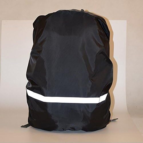 Meersee Reflective Backpack Cover, 30L-40L Waterproof Backpack Rain Cover High Visibility Rucksack Rainproof Backpack Cover, Black