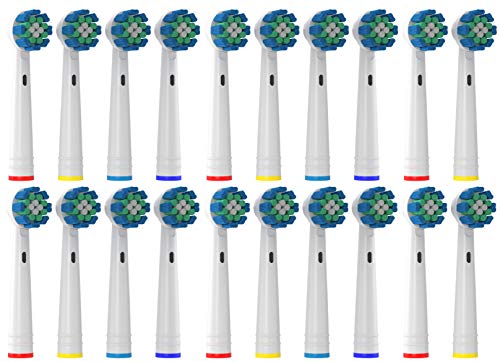 20 Recambios cepillo compatible con Oral B - Cabezales cepillos de Oliver James