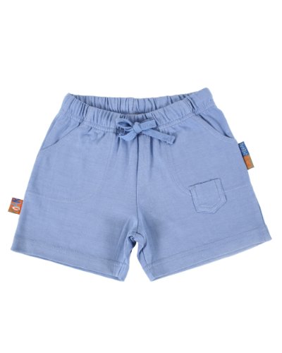 Bright Bots 18/24m Baby Boy's Jersey Cotton Summer Shorts with Drawstring Waist - Light Blue
