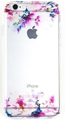 YogaCase IPhone 5 / 5s Case, InTrends Silicone Back Protective Cover (Watercolor Flowers)