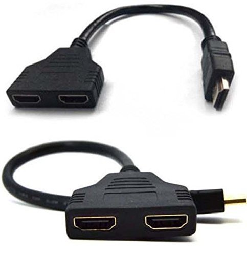 SYS HDMI-Kabel 1 Stecker auf 2 Buchsen, Y-Splitter-Kabel-Adapter, HD, TV,LCD, LED, - 2