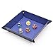 Produktbild leegoal Würfel Tablett, Premium PU Leder Collapsible Würfel Rolling Tray für Telefon, Schlüssel, Watch, Wallet, Münze, Schmuck und Jederne Würfel oder Brettspiele, Tabletop RPGs Like D & D (DND)