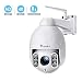 Produktbild PTZ IP Dome Kamera, Ctronics überwachungskamera WLAN Outdoor, 4-Fach optischem Zoomobjektiv, Zweiwege-Audio 50m IR-Nachtsich, IP65 wasserfest, Bewegungsmelder, Unterstützung von 64GB SD Karten