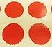 Produktbild Audioprint Ltd. Pack 200-41mm Starburst Notary/Block/Zertifikat Siegel - Farben Code Aufkleber/Klebend Etikett - Wähle Sie Ihre Farbe S - Rot, 41mm Starbursts