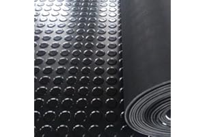 SHIELD AUTOCARE Black 1m x 1.2m | Coin Rubber Garage Flooring Matting | Multiple Sizes to Choose from on This Listing | 3mm Thick Floor Mat | A Grade | | 120cm Wide (1.5 m x 1.2 m)