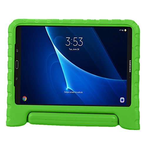 BELLESTYLE Samsung Galaxy Tab A 10.1 Zoll EVA Stoßfeste Schutzhülle Tragbar für Kinder mit Ständer Schutzhülle Standfunktion für Samsung Tab A 10.1 (SM-T580 / SM-T585) Tablet 2016 Veröffentlichung, Grün - 2